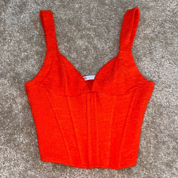 Zara Tops - Zara red corset top